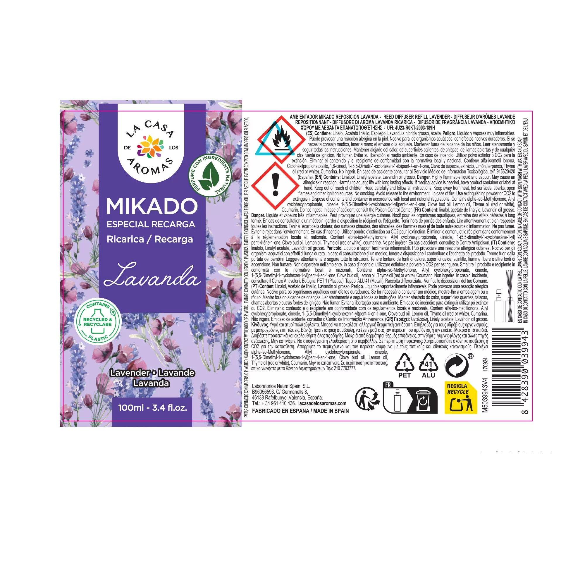 Ambientador Mikado Reposición Lavanda - Imagen 5