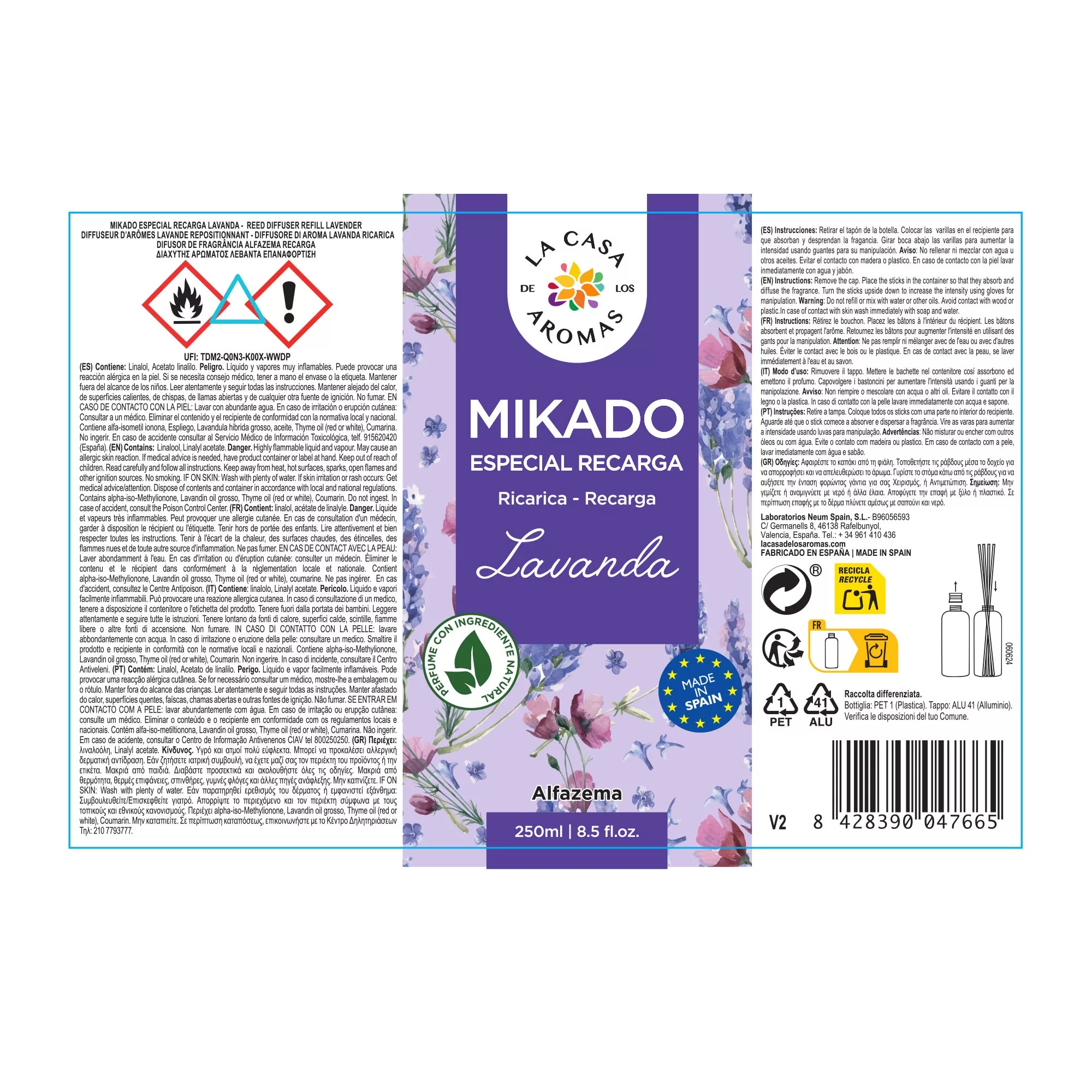 Ambientador Mikado Reposición Lavanda - Imagen 6