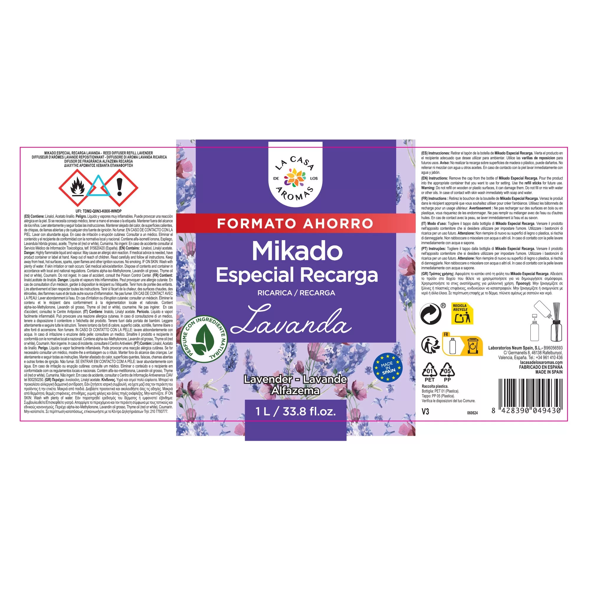 Ambientador Mikado Reposición Lavanda - Imagen 4