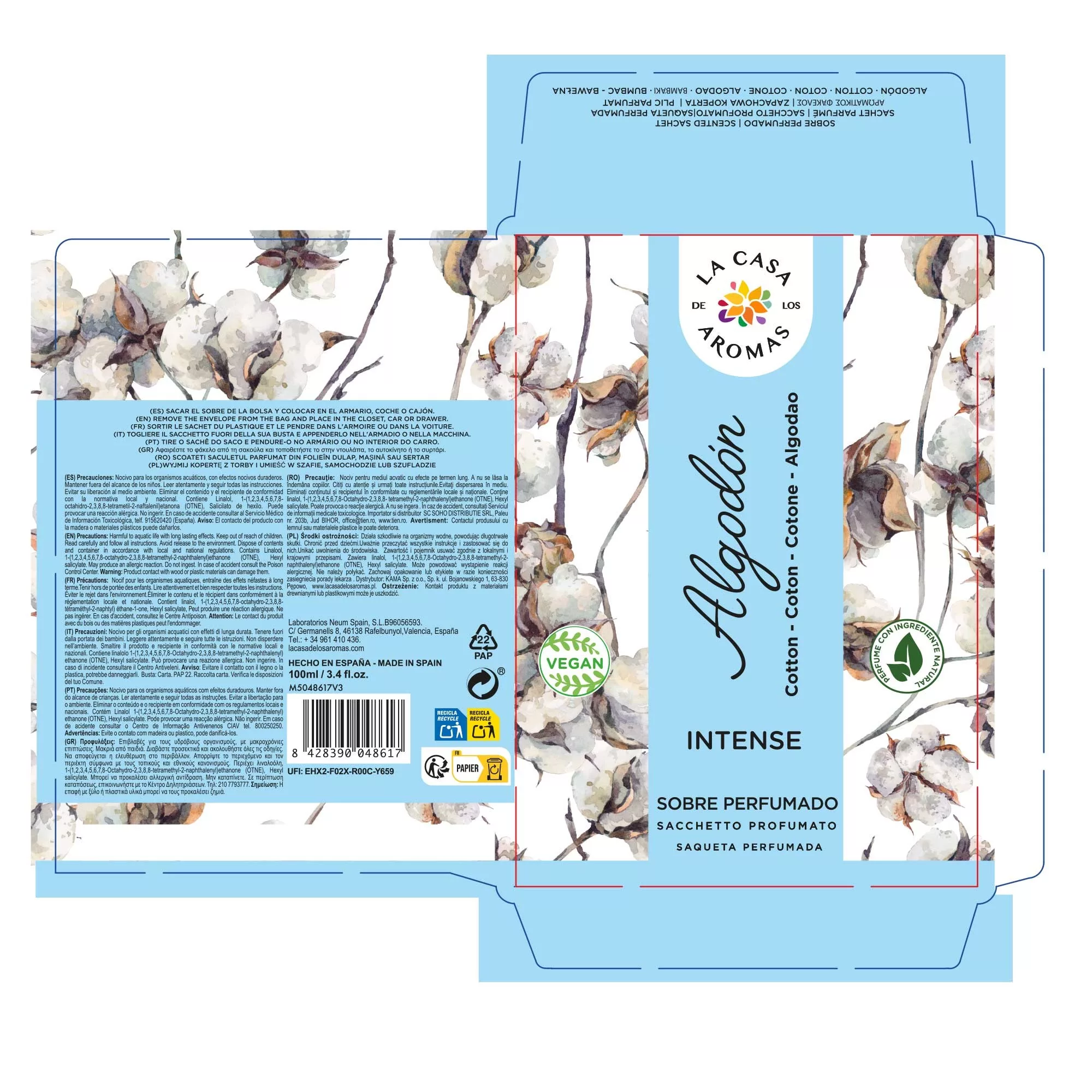 Sobre Perfumado Algodón - Imagen 2