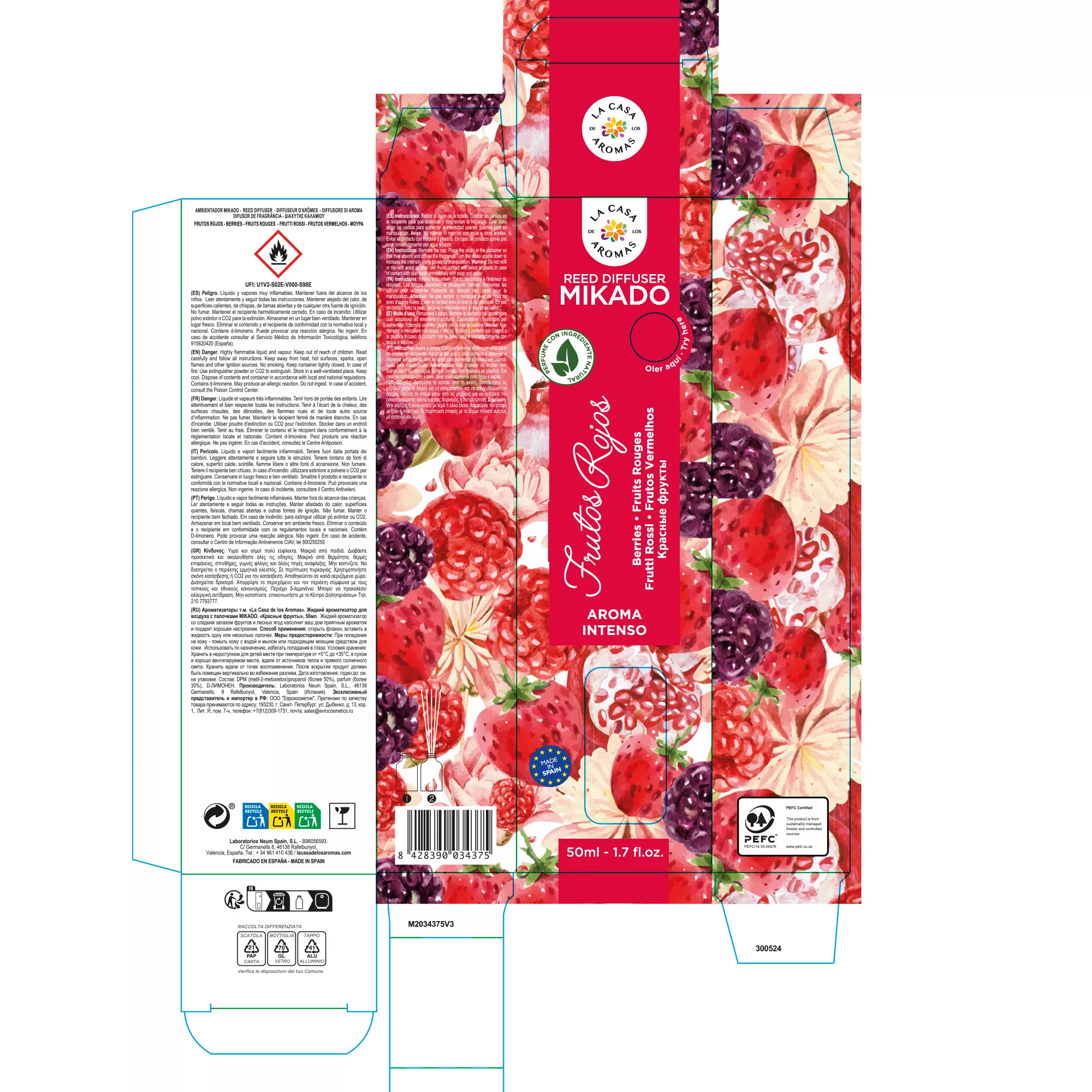 Ambientador Mikado Frutos Rojos - 50ml - Imagen 3