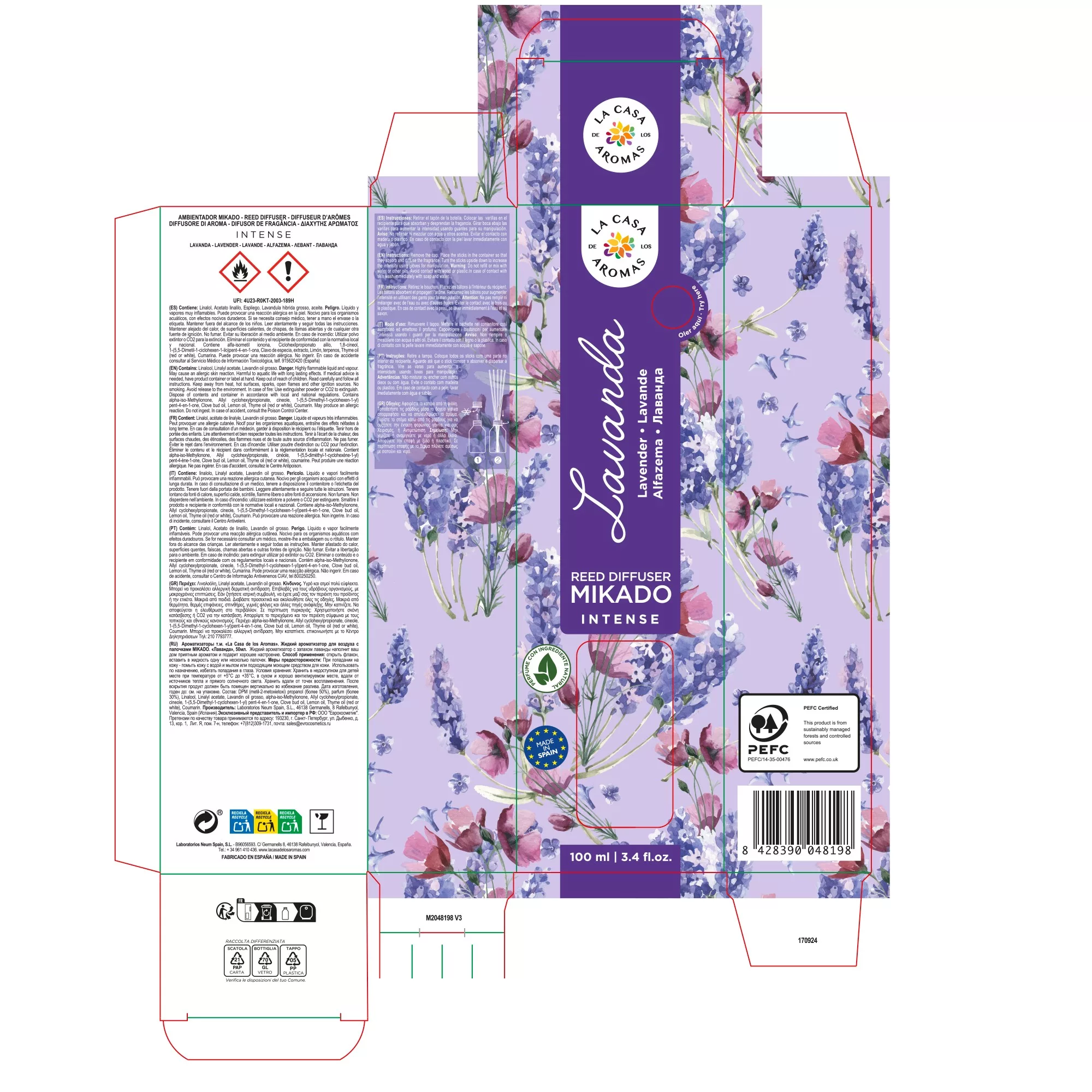 Ambientador Mikado Lavanda Intense 100ml. Dulces sueños. - Imagen 3