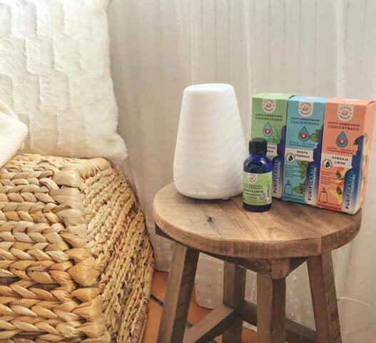 Difusor de aromas con varios aceites esenciales