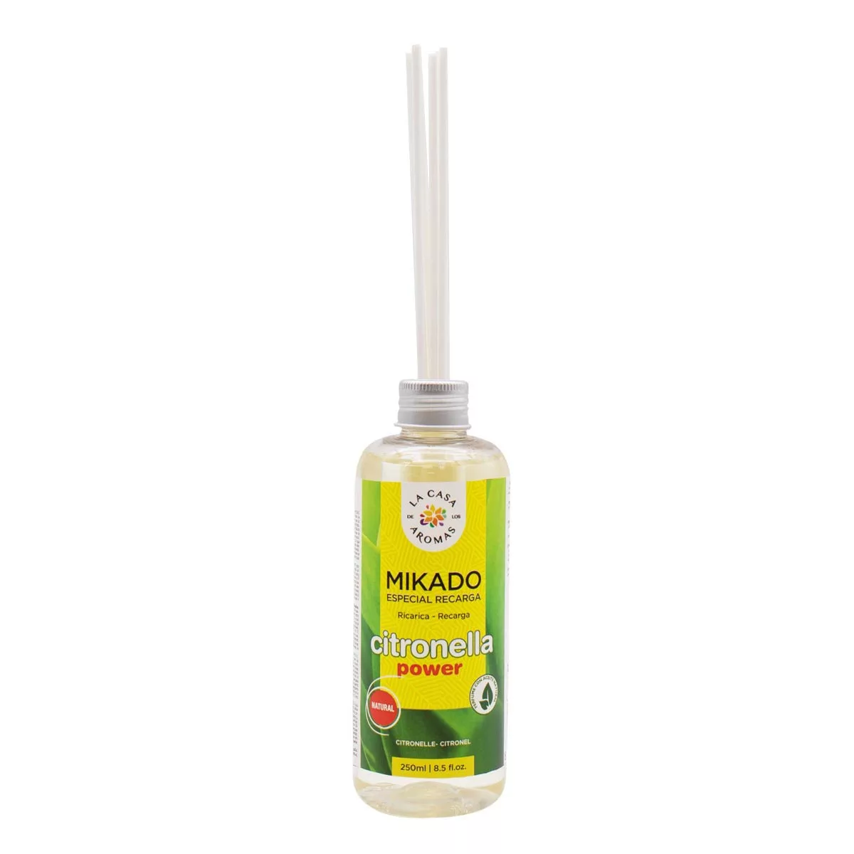 Ambientador Mikado Reposición Citronela, (250 ml)