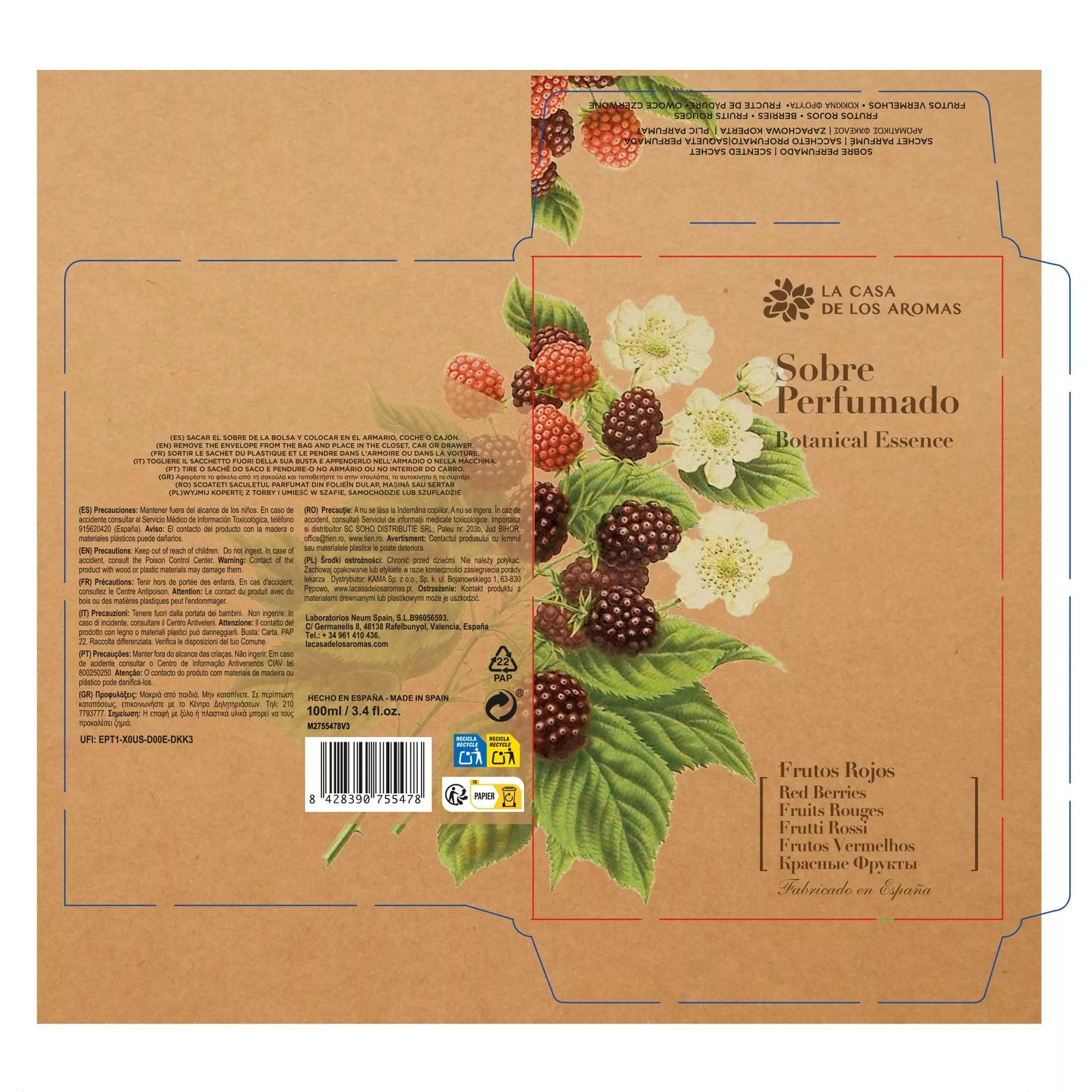 Pack Surtido 8 Sobres Perfumados para Armarios Botanical - Imagen 3