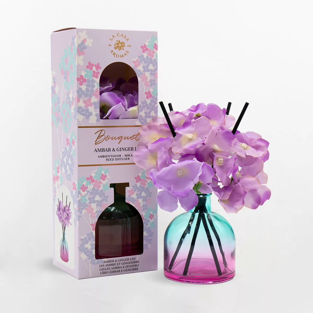 Ambientador Mikado Bouquet Ámbar & Ginger Lily 170ml