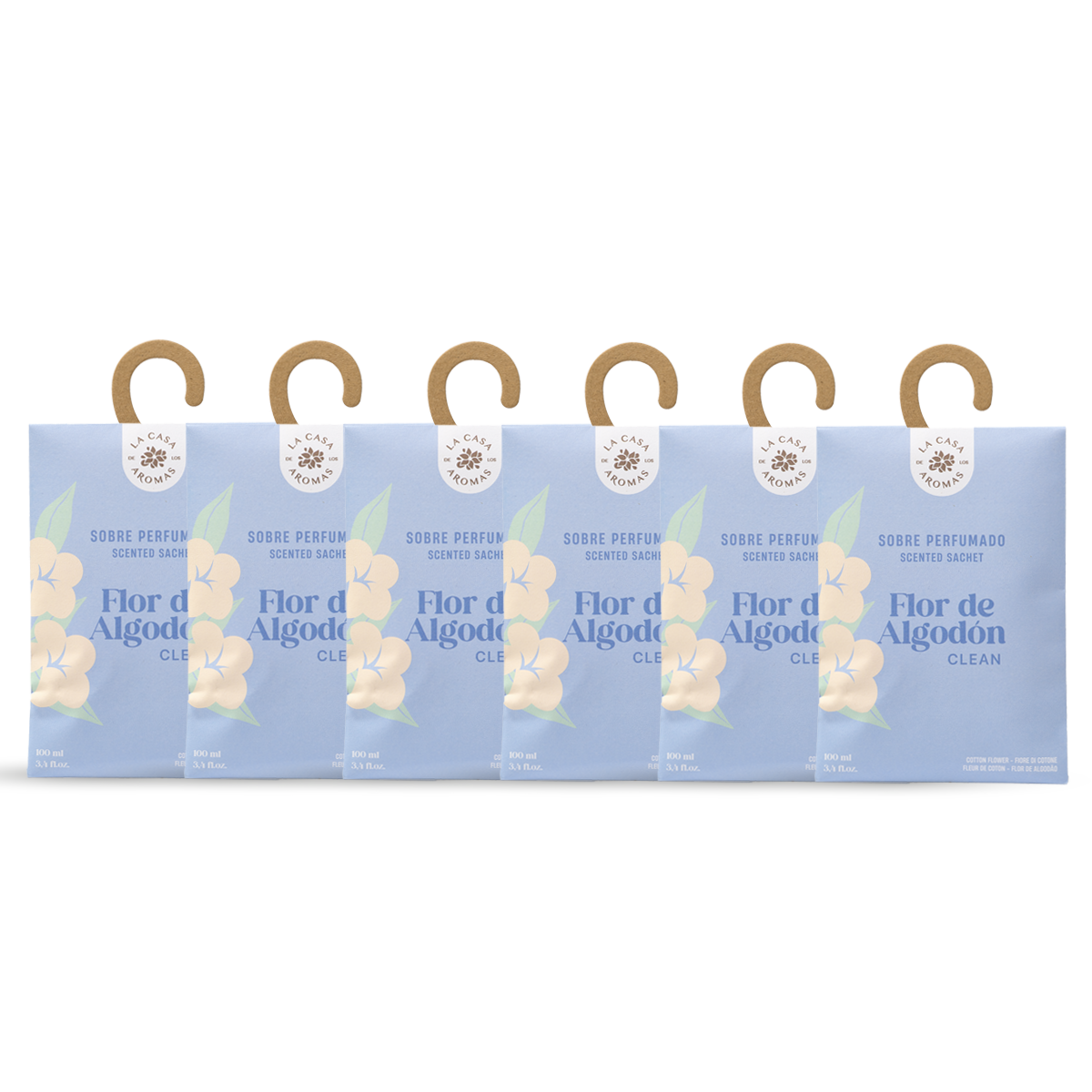 Pack Ahorro de 6 Sobres Perfumados Algodón
