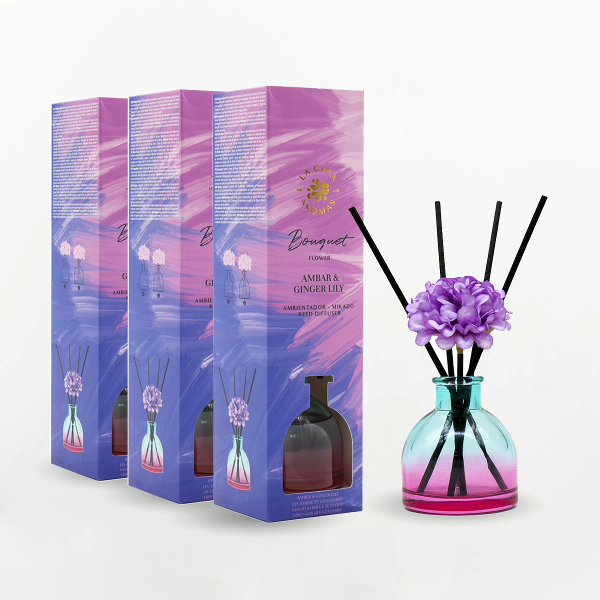 Ambientador Mikado Bouquet Ámbar & Ginger Lily 40ml
