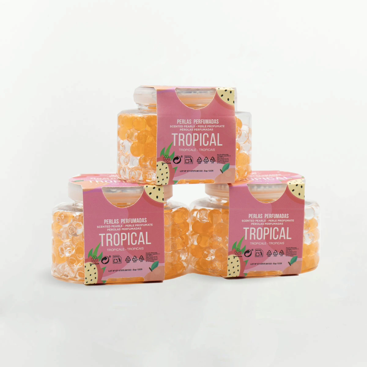 Ambientador Perlas de gel para el baño Tropical 160g