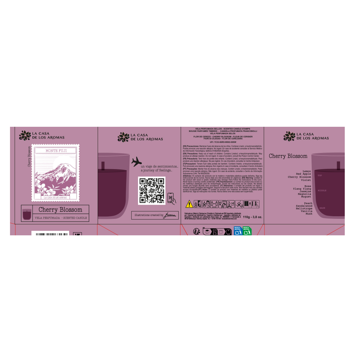 Vela Aromática Sellos Cherry Blossom - Imagen 3