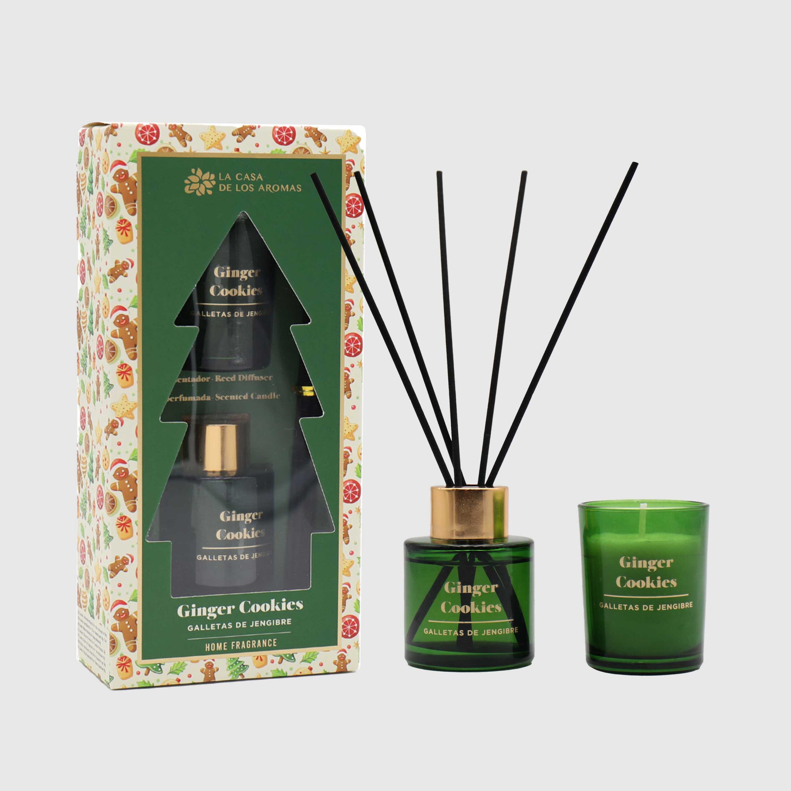 Pack Navidad Ambientador & Vela Perfumada Ginger Cookies