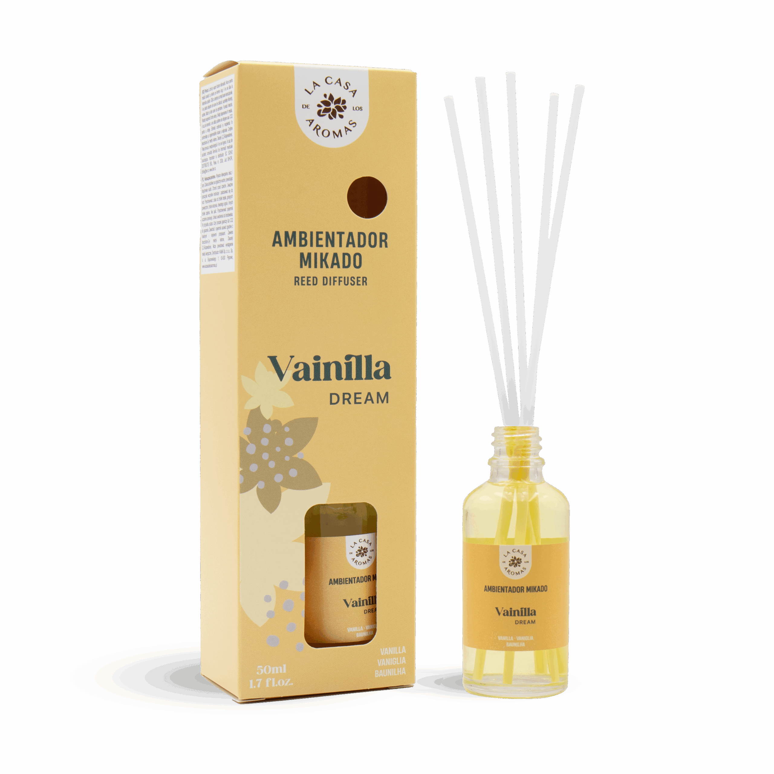 Ambientadores Mikado Vainilla 50ml . Dulce y reconfortante.