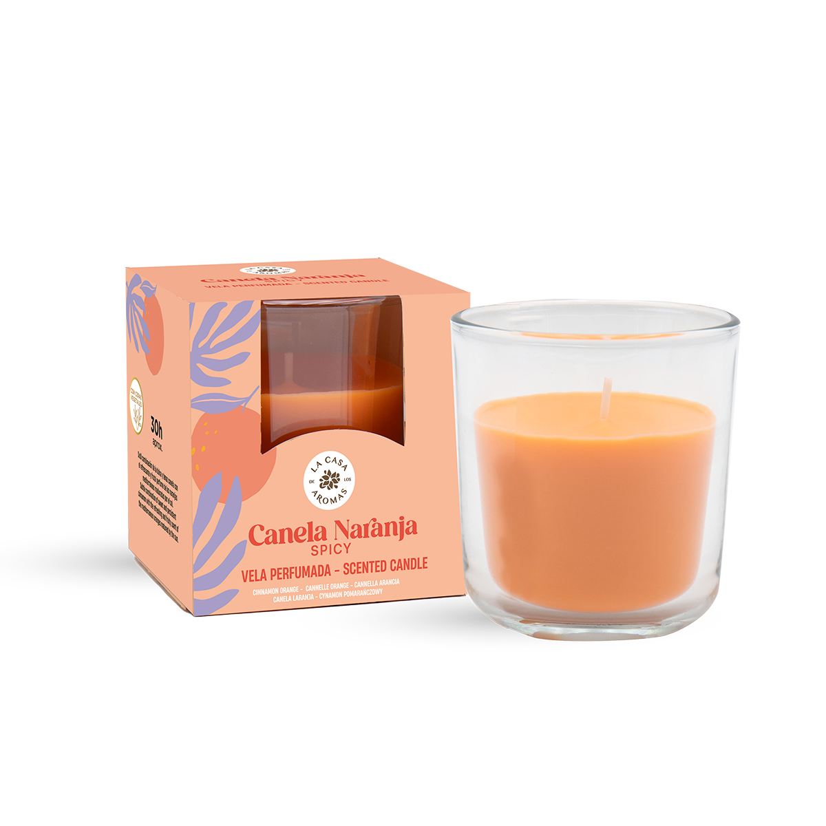 Vela Perfumada Canela Naranja - Vela aromática 150g