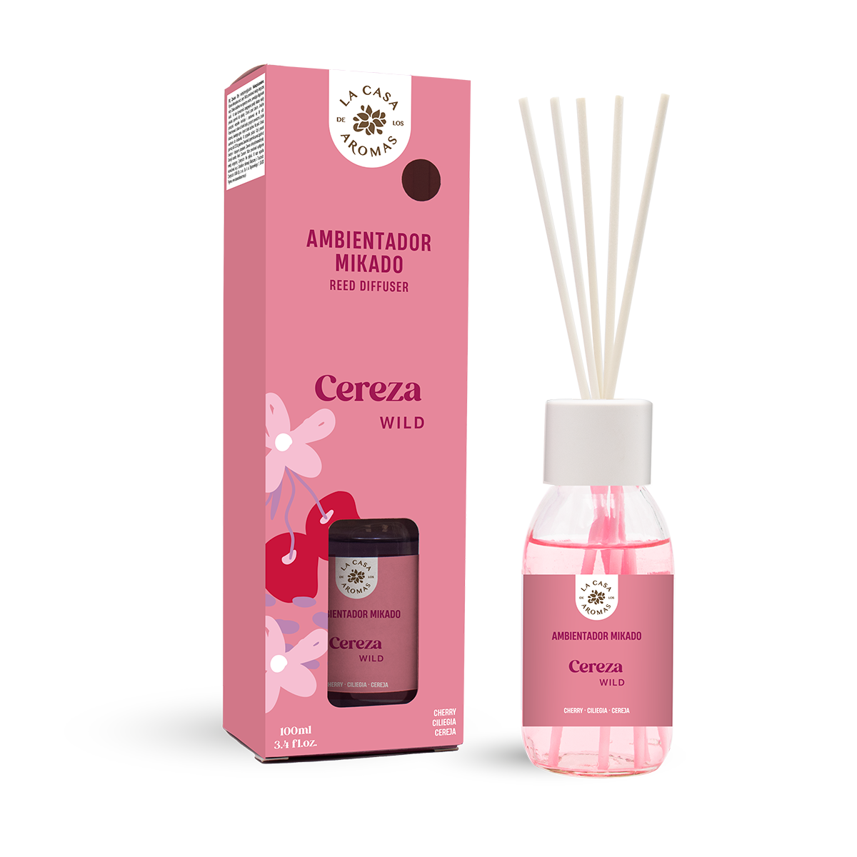 Ambientador Mikado Intense 100ml Cereza. Frutal y Anisada