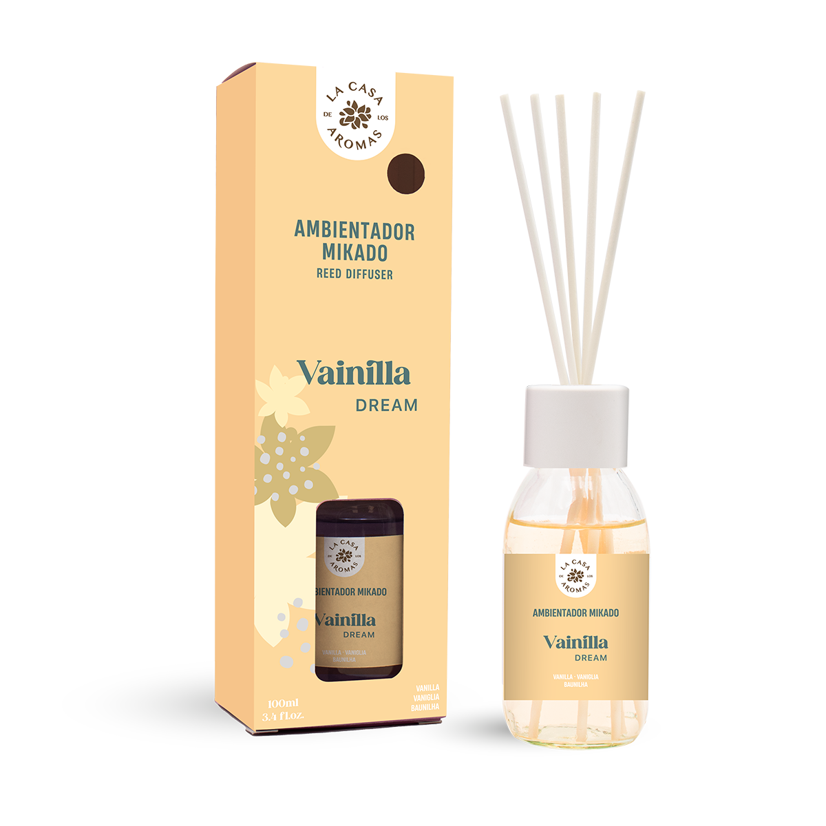 Ambientador Mikado Vainilla Intense 100ml. Dulce y reconfortante