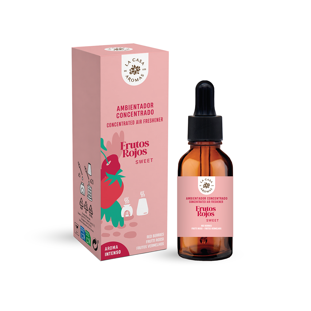 Aceite Aromático Concentrado Hidrosoluble Frutos Rojos 30ml