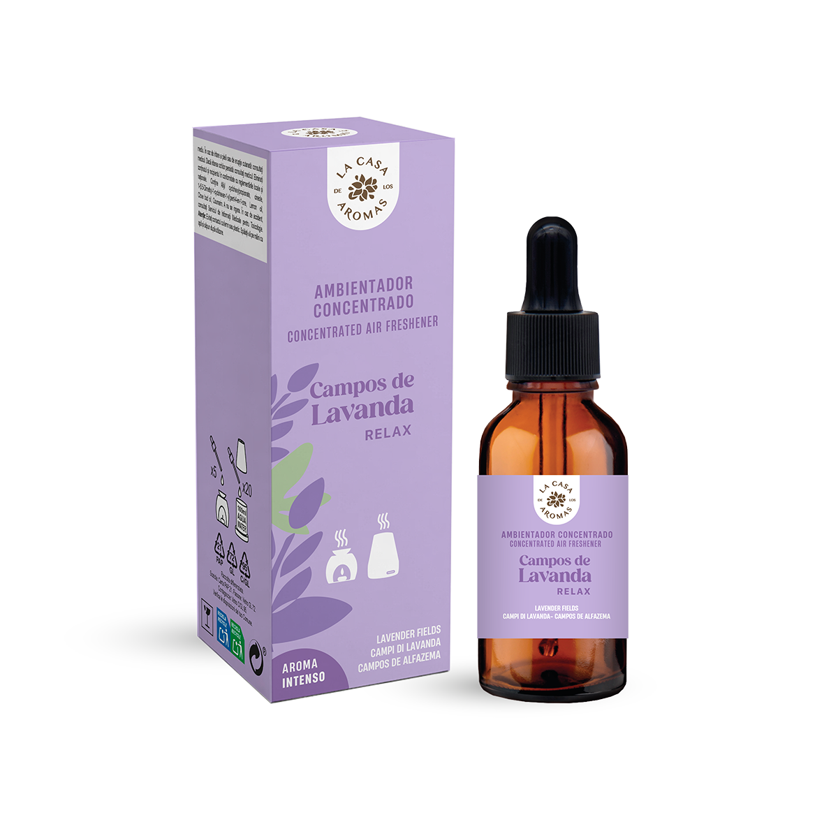 Aceite Aromático Concentrado Hidrosoluble Lavanda 30ml