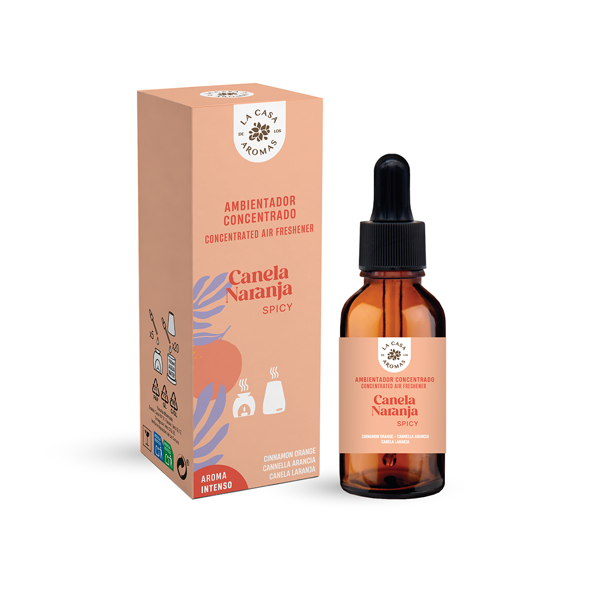 Aceite Aromático Concentrado Hidrosoluble Canela Naranja 30ML