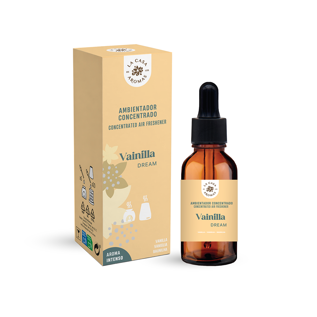 Aceite Aromático Concentrado Hidrosoluble Vainilla 30ml