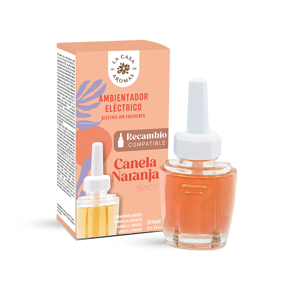 Recambio Canela Naranja para Ambientador Eléctrico