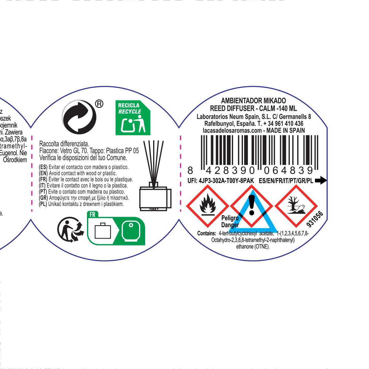 Ambientador Mikado Cuero Calm - Pimienta y Canela - Imagen 4