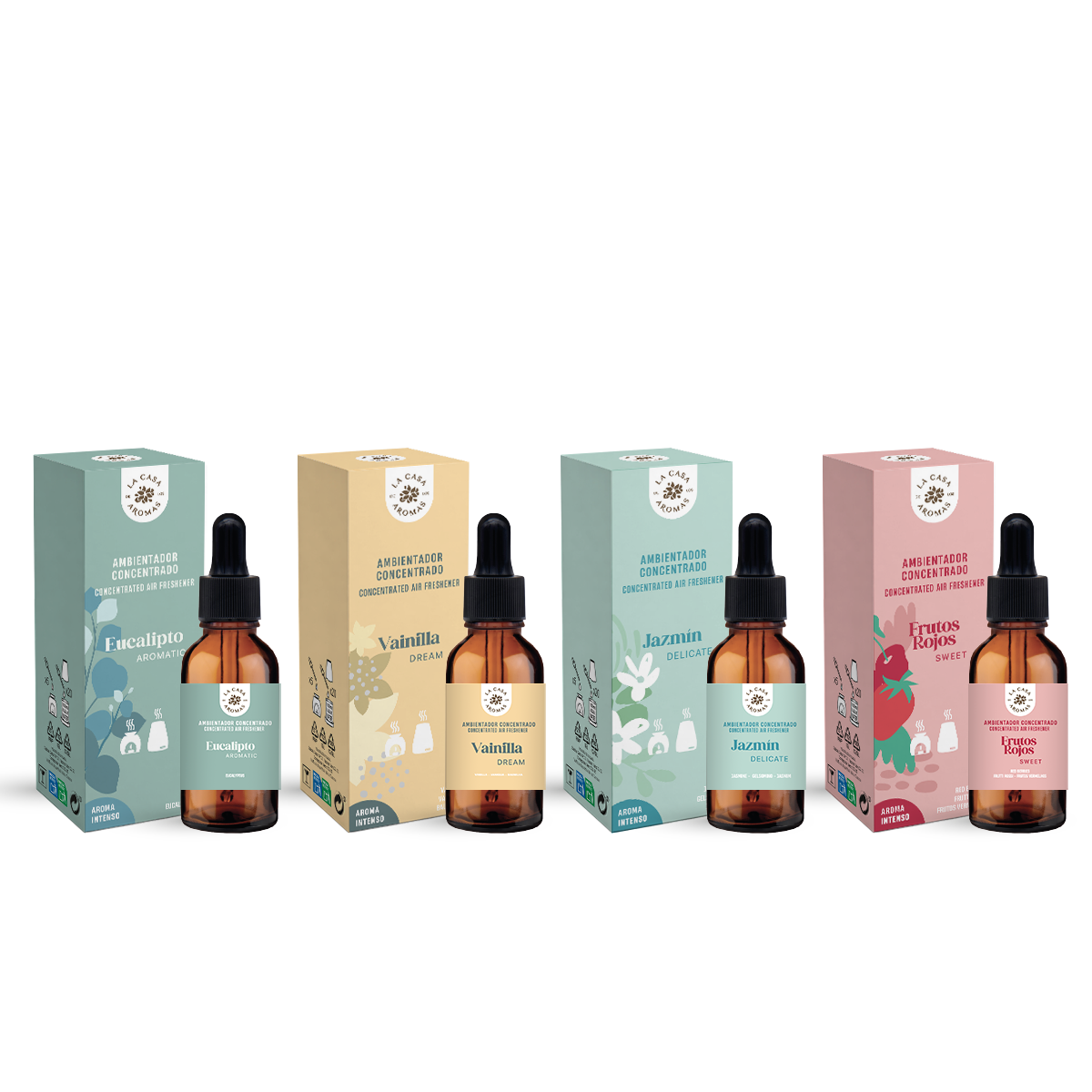 Pack Surtido 4 Aceites Hidrosolubles. Top aromas