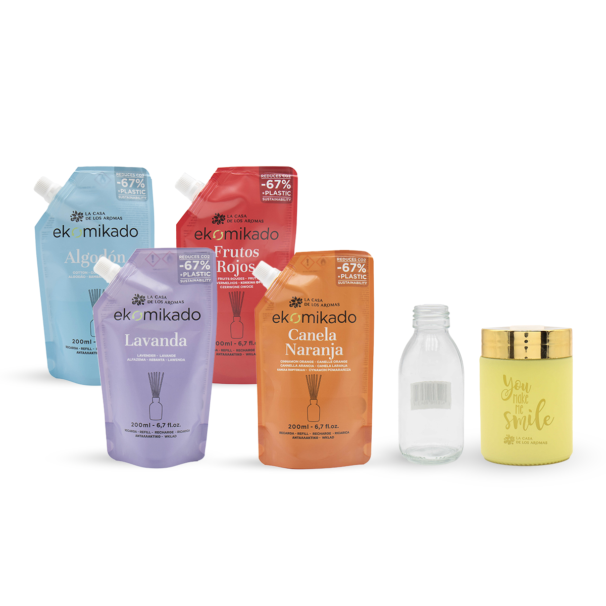 PACK DIY Ekomikado Refill – Crea tu Mikado en 3 pasos