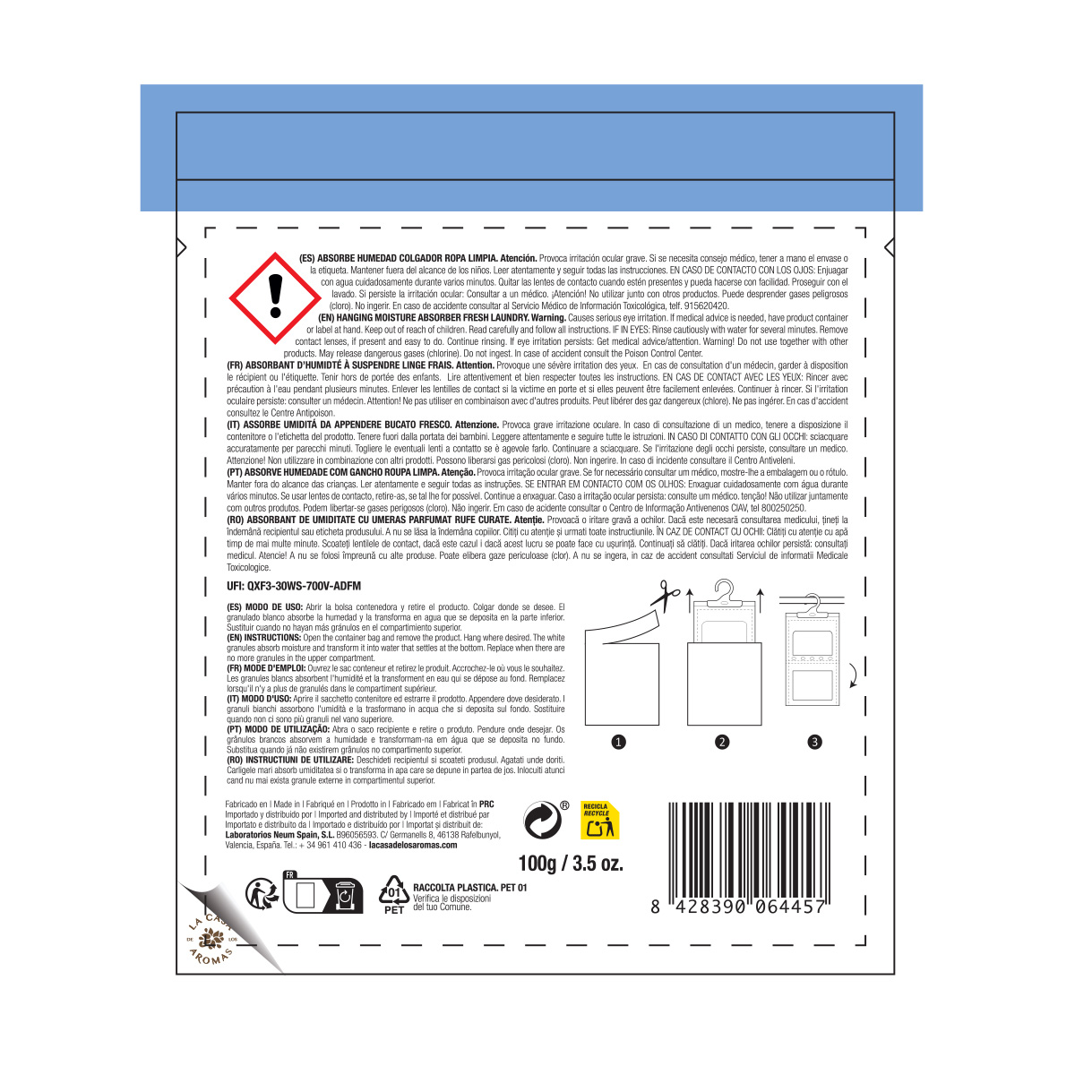 Absorbe Humedades Colgador Ropa Limpia 100g - Imagen 2