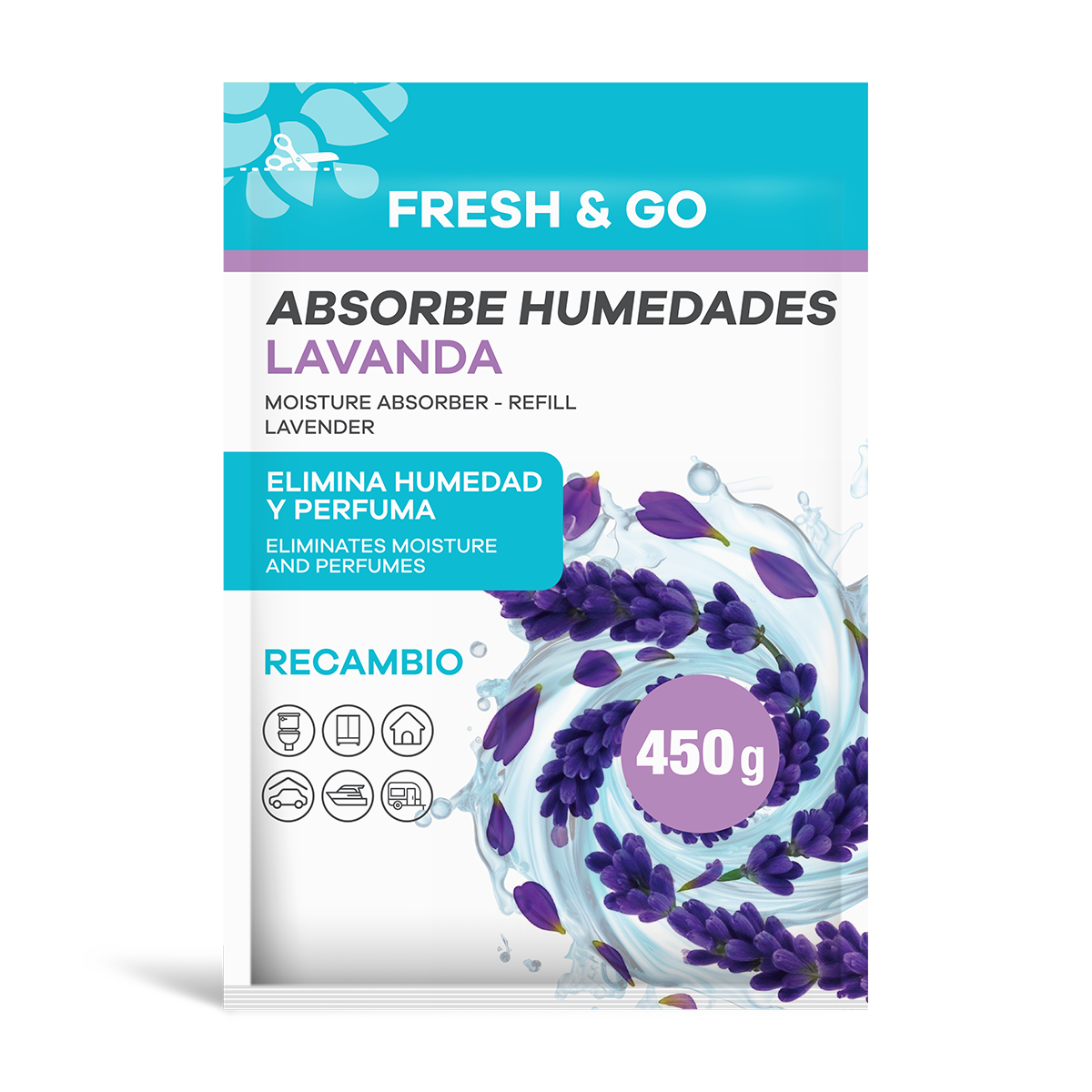 Recambio Absorbe Humedades Lavanda 450g