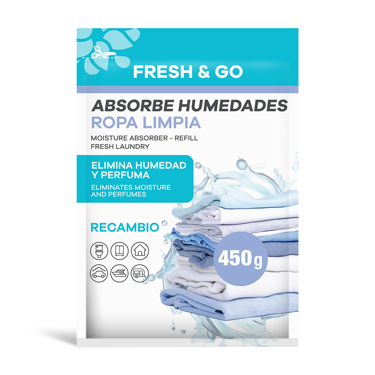 Recambio Absorbe Humedades Ropa Limpia 450g